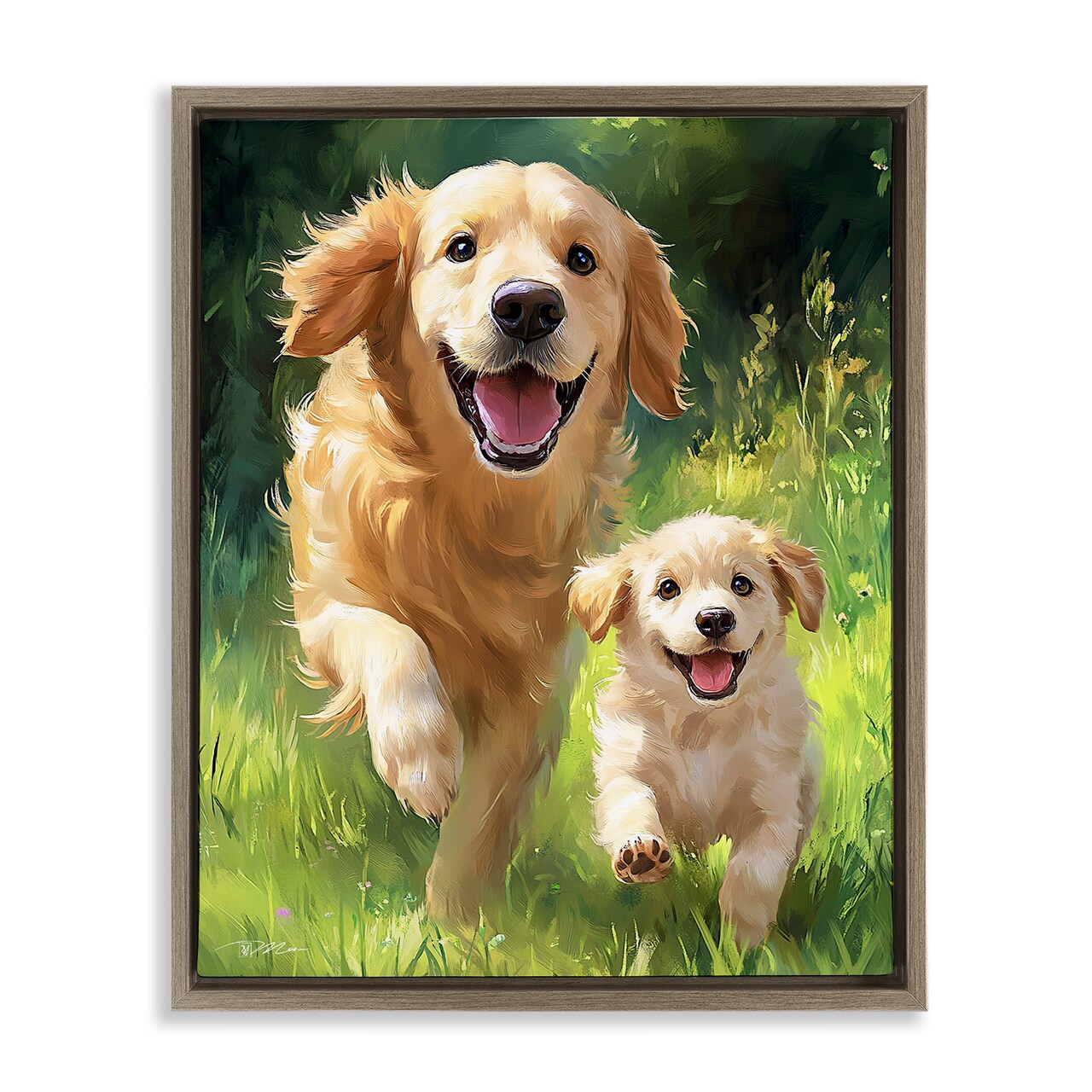 Stupell Industries Father & Son Labrador Floating Frame, design by Momart